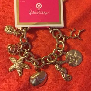 NWT Lilly Pulitzer Gold Sea Life Bracelet